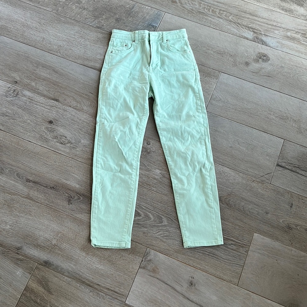 ASOS mint green denim jeans